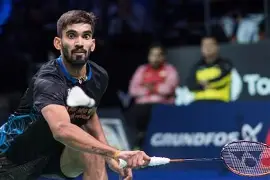 印度羽毛球队碾压韩国羽毛球队，斯里坎特完成帽子戏法